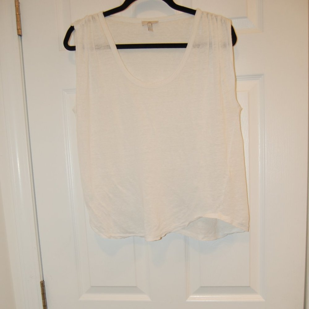 JOE Women's Sleeveless  U Neck White T Shirt Size XS